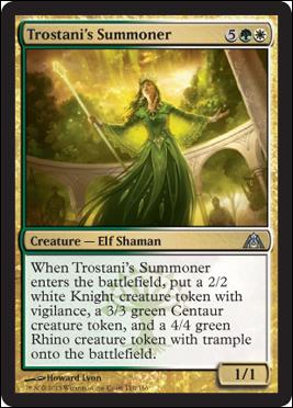 Magic the Gathering: Dragon's Maze (Base Set) card 110 Trostani's Summoner