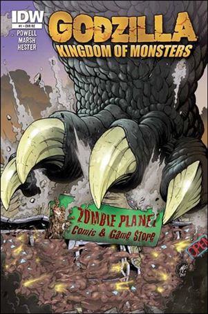Godzilla: Kingdom of Monsters issue 1-OV Zombie Planet Cover 1/500