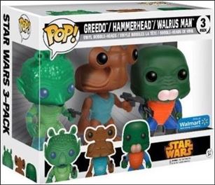 POP! Star Wars Multi-Packs figure nn6 Greedo / Hammerhead / Walrus Man 3 Pack Walmart