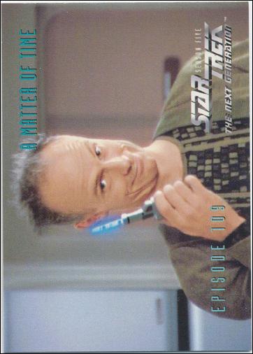 Star Trek: The Next Generation - The Episode Collection Season Five (Base Set) card 454 A Matter of Time, Episode 109A