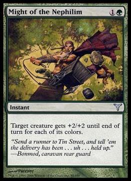 Magic the Gathering: Dissension (Base Set) card 88 Might of the Nephilim