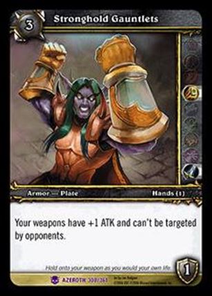 World of Warcraft: Heroes of Azeroth (Base Set) card 300 Stronghold Gauntlets