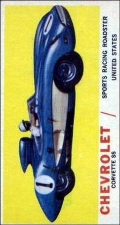Sports Cars (1961) (Base Set) card 32 Chevrolet Corvette SS