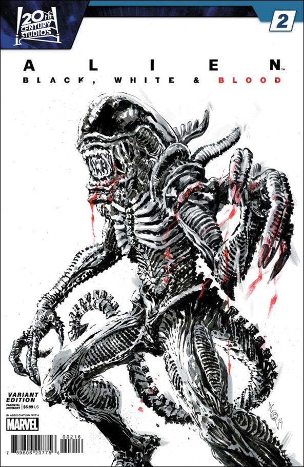 Alien: Black, White & Blood issue 2-C Alan Quah 1:25 Cover
