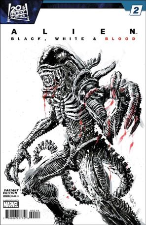 Alien: Black, White & Blood issue 2-C Alan Quah 1:25 Cover