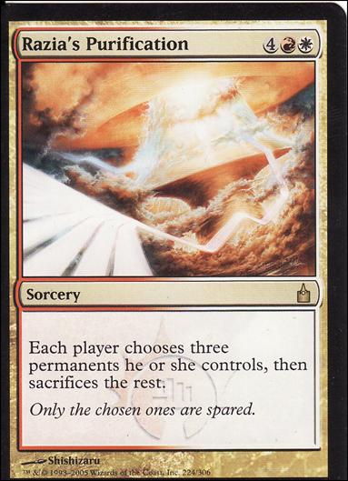 Magic the Gathering: Ravnica (Base Set)  card 224 Razia's Purification
