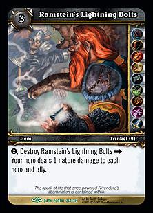 World of Warcraft: Through the Dark Portal (Base Set) card 267 Ramstein's Lightning Bolts