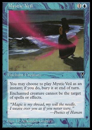 Magic the Gathering: Visions (Base Set) card 38 Mystic Veil