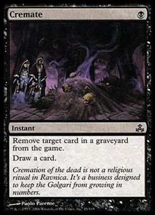Magic the Gathering: Guildpact (Base Set) card 45 Cremate