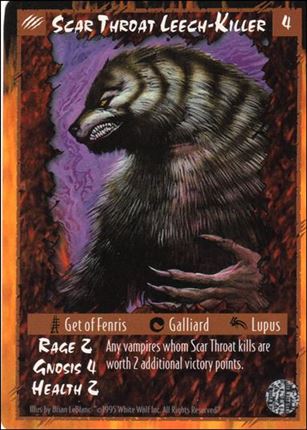 Rage Limited (Base Set) card 228 Scar Throat Leech-Killer 