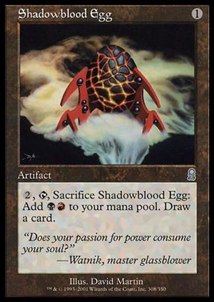 Magic the Gathering: Odyssey (Base Set) card 308 Shadowblood Egg