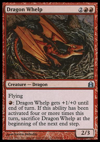 Magic the Gathering: Commander (Base Set) card 120 Dragon Whelp