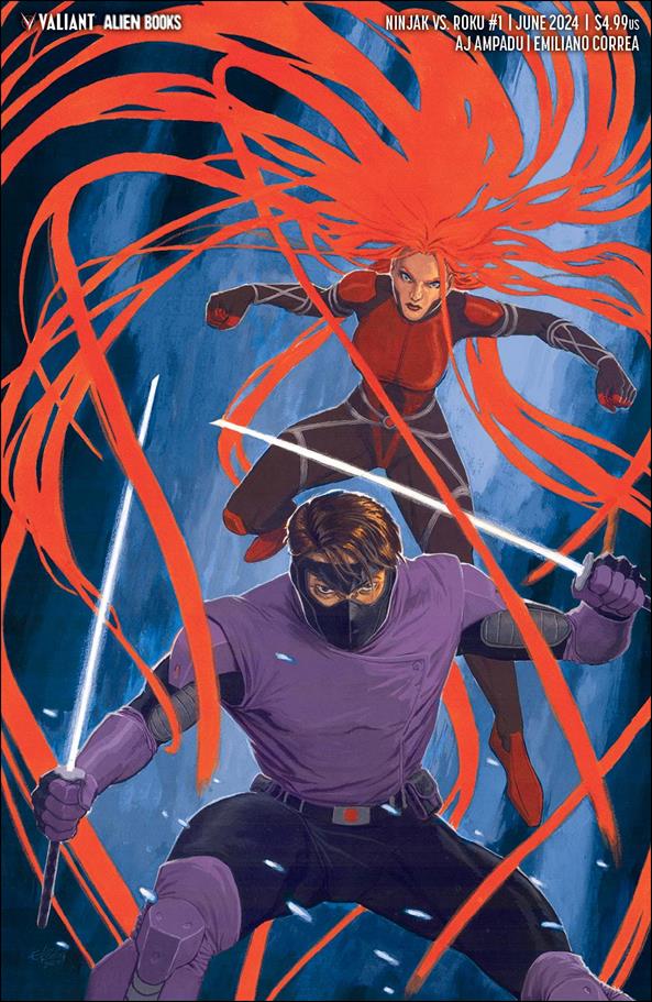 Ninjak Versus Roku issue 1-C Luca Erbetta Minimal Trade Cover