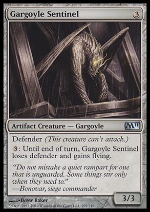 Magic the Gathering: 2011 Core Set (Base Set) card 207 Gargoyle Sentinel