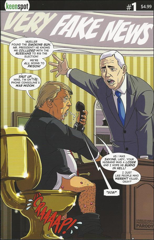 Trump's Titans vs. Fidget Spinner Force issue 1-C Very Fake News Retailer Incentive 