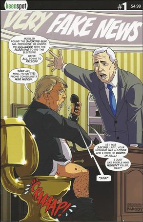 Trump's Titans vs. Fidget Spinner Force issue 1-C Very Fake News Retailer Incentive 