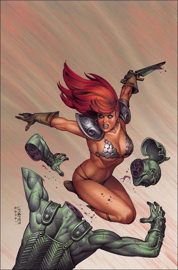 Invincible Red Sonja issue 7-R Joseph Michael Linsner Virgin Cover