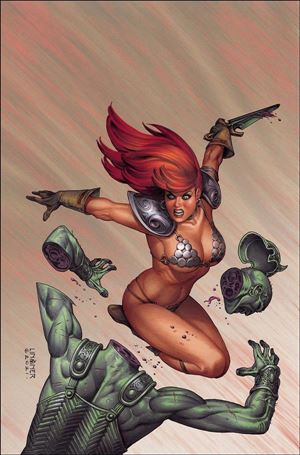 Invincible Red Sonja issue 7-R Joseph Michael Linsner Virgin Cover