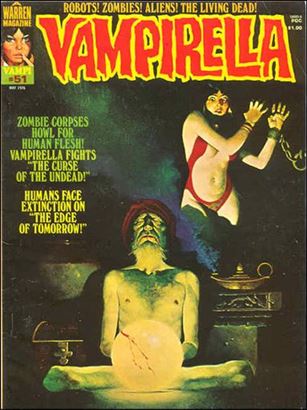 Vampirella issue 51 Sanjulian cover painting.