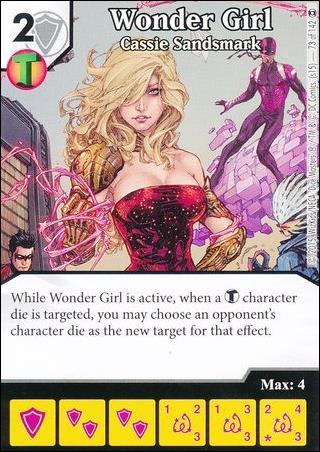 DC Comics Dice Masters War of Light card 73 Wonder Girl: Cassie Sandsmark