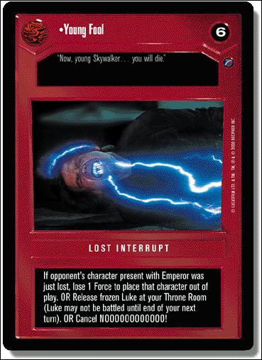 Star Wars: Death Star II Limited (Base Set) card 46 Young Fool