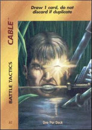 Marvel OverPower (Base Set) card nn55 Cable: Battle Tactics