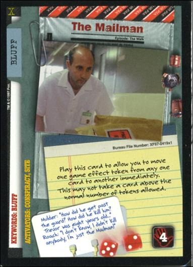 X-Files: 101361 (Base Set) card XF97-0419x1 The Mailman