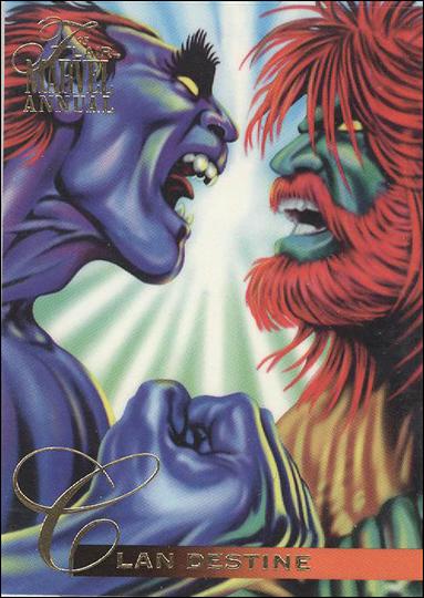 Marvel Annual Flair '95 (Base Set) card 92 Clan Destine