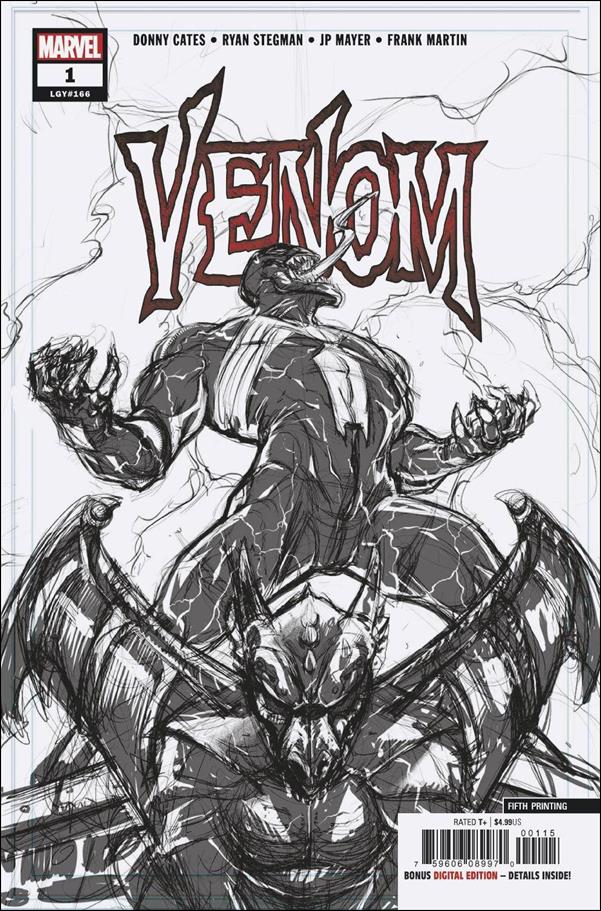 Venom (2018) issue 1-Q Ryan Stegman Rough Sketch Cover (5th Printing)
