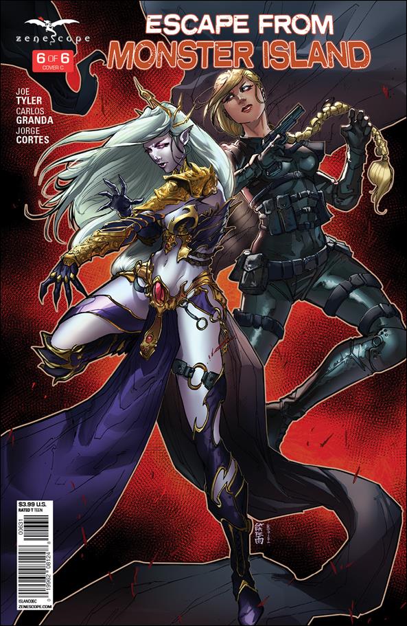 Escape from Monster Island issue 6-C Giuseppe Cafaro Cover