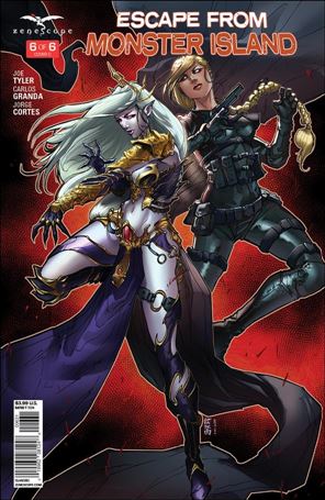 Escape from Monster Island issue 6-C Giuseppe Cafaro Cover