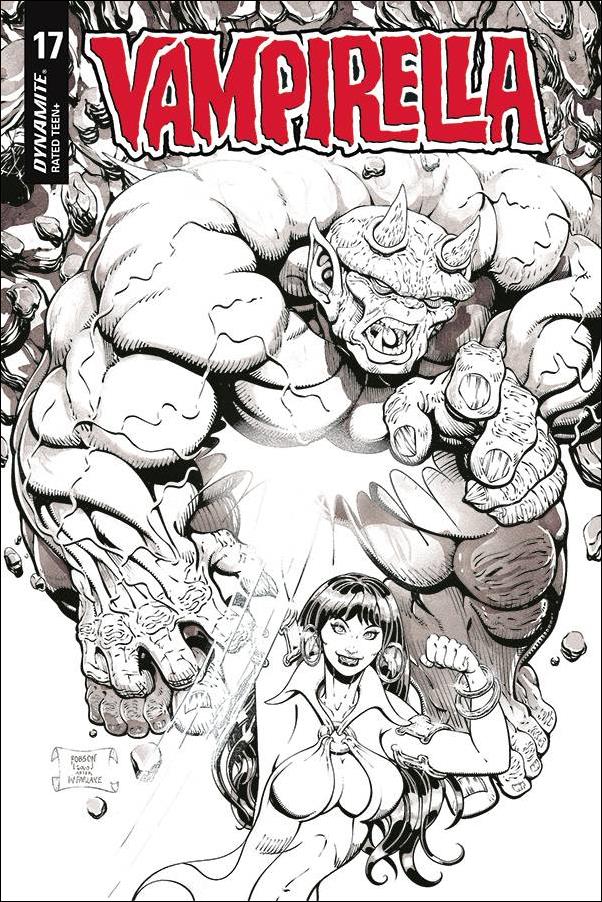 Vampirella (2019) issue 17-P Will Robson 1:25 Black & White Cover