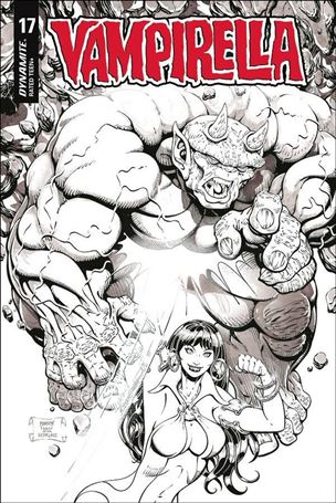 Vampirella (2019) issue 17-P Will Robson 1:25 Black & White Cover