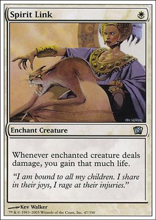 Magic the Gathering: 8th Edition (Base Set) card 47 Spirit Link