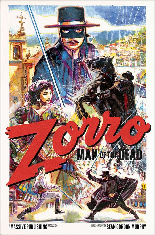 Zorro: Man of the Dead issue 2-C Tommy Lee Edwards Cover