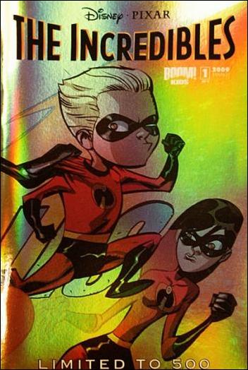 Incredibles: Family Matters issue 1-M Oeming "Dash and Violet" SDCC Holofoil Cover 1/500