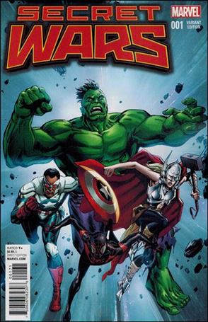 Secret Wars issue 1-D Butch Guice 1:25 Cover