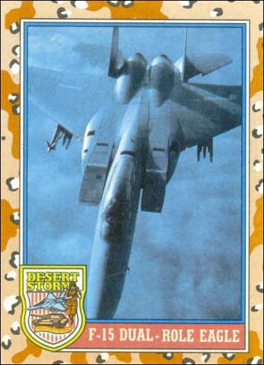 Desert Storm: Series 2 (Base Set) card 117 F-15 Dual-Role Eagle