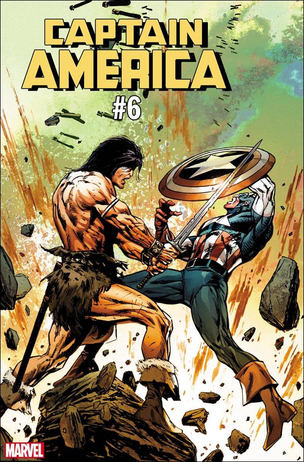 Captain America (2018) issue 6-C Butch Guice "Conan Vs. Marvel" Cover