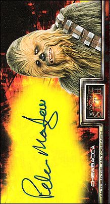 Star Wars: Revenge of the Sith Widevision (Autograph Subset) card 3 Peter Mayhew - Chewbacca