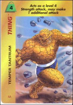 Marvel OverPower (Base Set) card nn214 Thing: Temper Tantrum