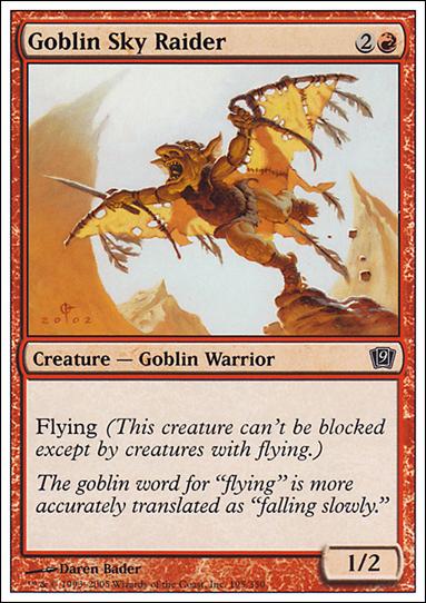Magic the Gathering: 9th Edition (Base Set) card 195 Goblin Sky Raider