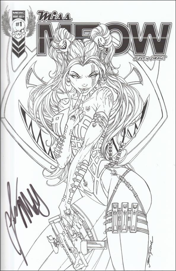 Miss Meow (2021) issue 1-U Jamie Tyndall "Fight Like a Girl" Sketch Cover