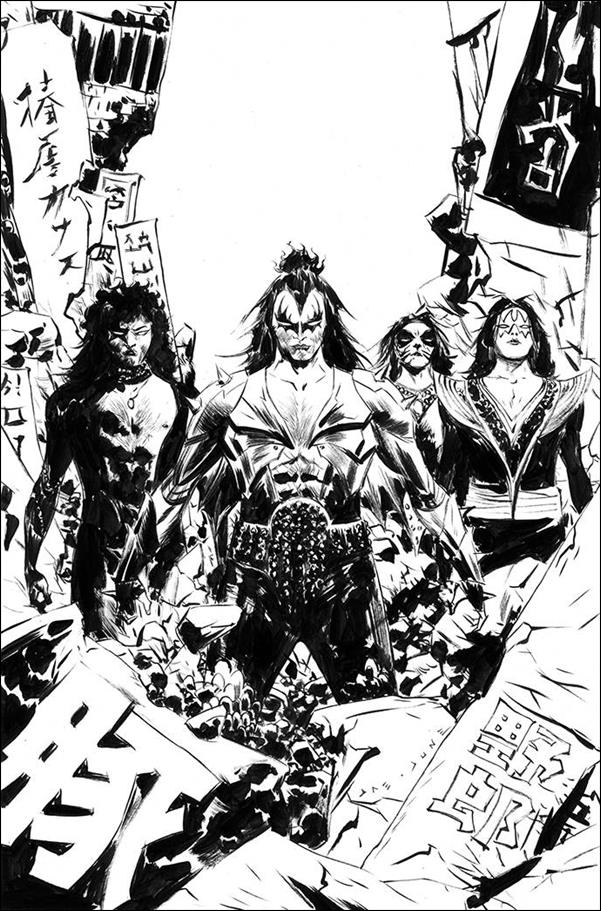 KISS: Phantom Obsession issue 1-K Jae Lee 1:21 Black & White Virgin Cover
