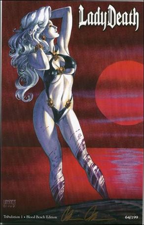 Lady Death: Tribulation issue 1-DI Blood Beach Edition 1/199