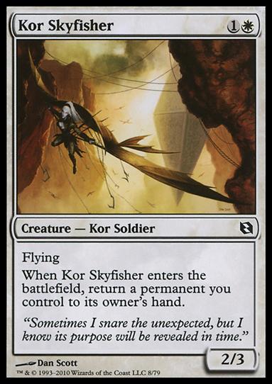 Magic the Gathering: Duel Decks: Elspeth vs. Tezzeret (Base Set) card 8 Kor Skyfisher