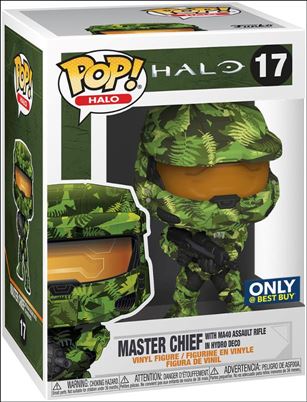 POP! Halo figure 17 Master Chief w/ MA-40 Assault Rifle in Hydro Deco