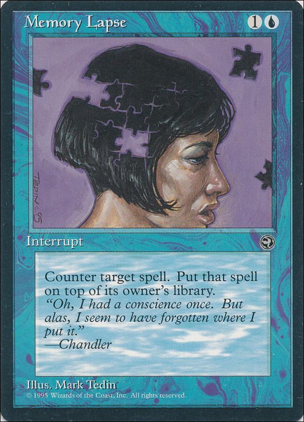 Magic the Gathering: Homelands (Base Set) card 32-B Memory Lapse