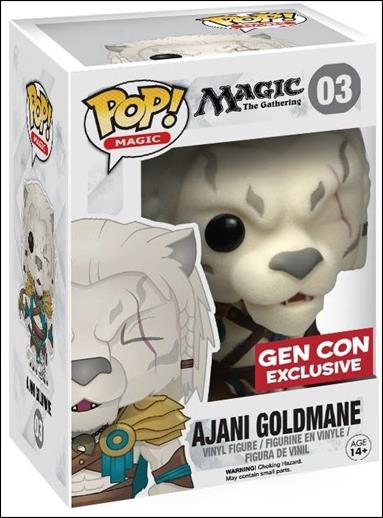 POP! Magic the Gathering figure 3-B Ajani Goldmane (Flocked) Gen Con Exclusive