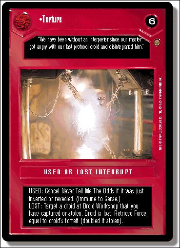 Star Wars: Jabba's Palace Limited (Base Set) card 70 Torture